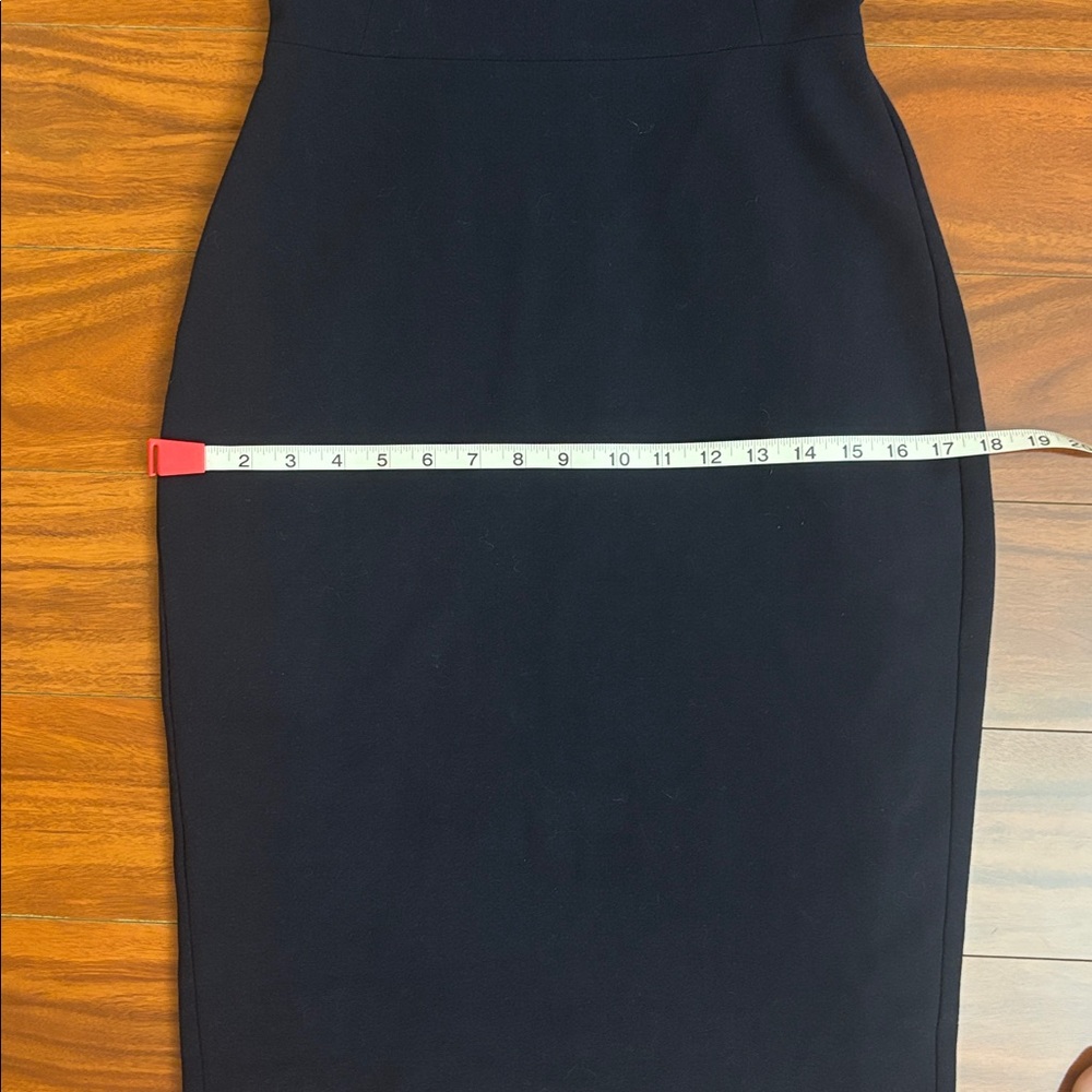 LK Bennett Navy Midi Dress Size 4 | Tailored Work Office Career Dress - Picture 8 of 8
